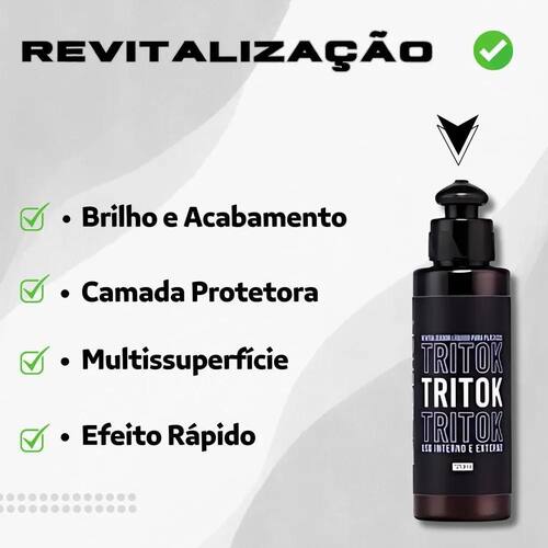 Restaurador de Plásticos Tritok 3 em 1 - Interno e Externo