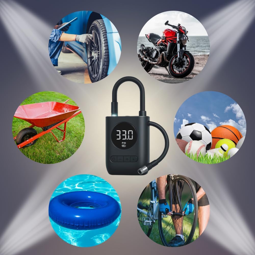 AirPro USB – Mini Compressor de Ar Digital