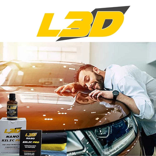 3 Vitrificadores Automotivo L3D - Brilho e Proteção