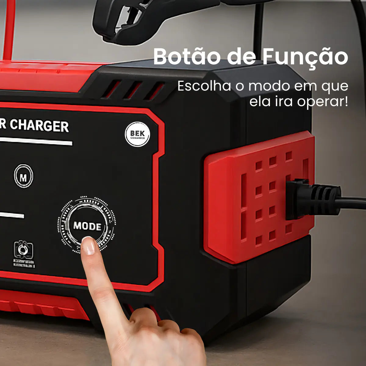 BekCharge Smart 12V 6A - Carregador Inteligente Bateria Bivolt