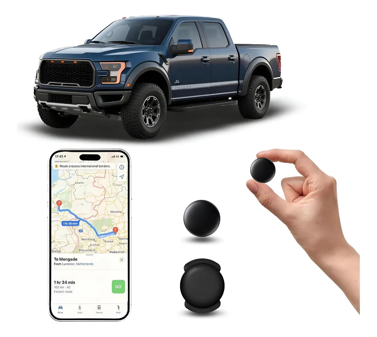 Atlas - Mini Rastreador Portátil GPS