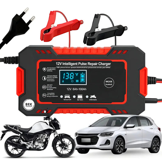 BekCharge Smart 12V 6A - Carregador Inteligente Bateria Bivolt