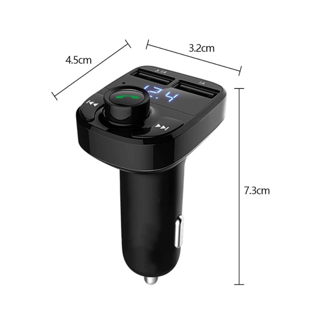 ConectaCar X8 - Adaptador veicular Bluetooth com FM, USB