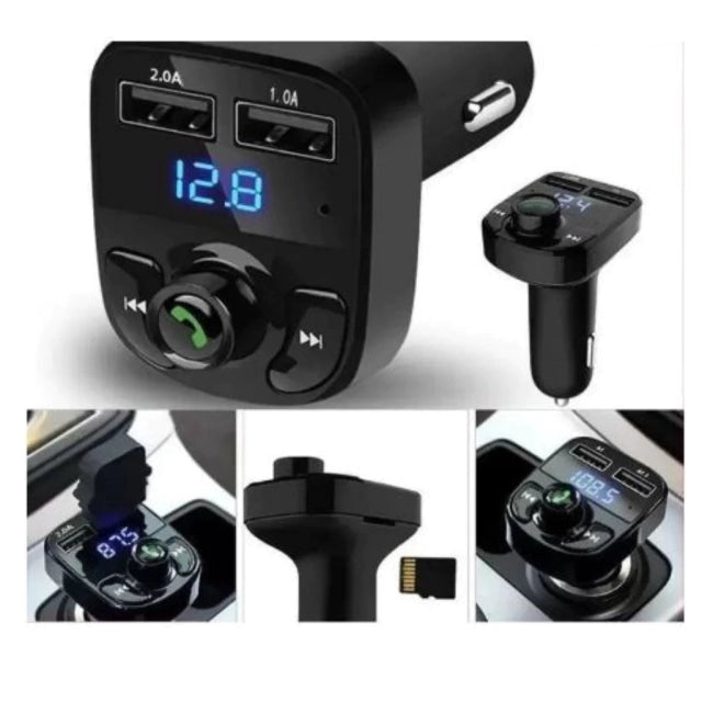 ConectaCar X8 - Adaptador veicular Bluetooth com FM, USB