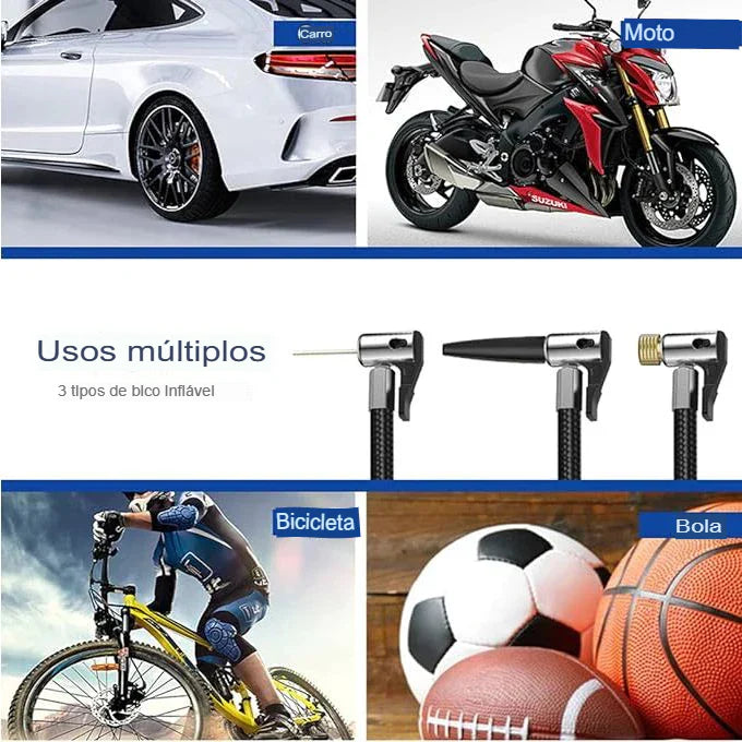 AirPro USB – Mini Compressor de Ar Digital