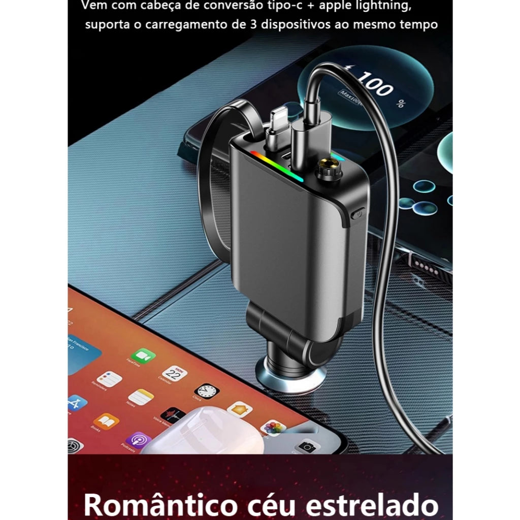 VoltMax Turbo – Carregador Turbo 4 em 1 Automotivo
